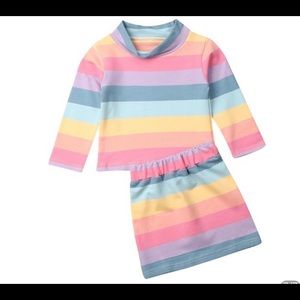 Girls two- piece skirts set